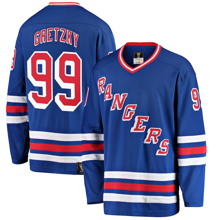Men's New York Rangers Wayne Gretzky #99 Blue Jersey